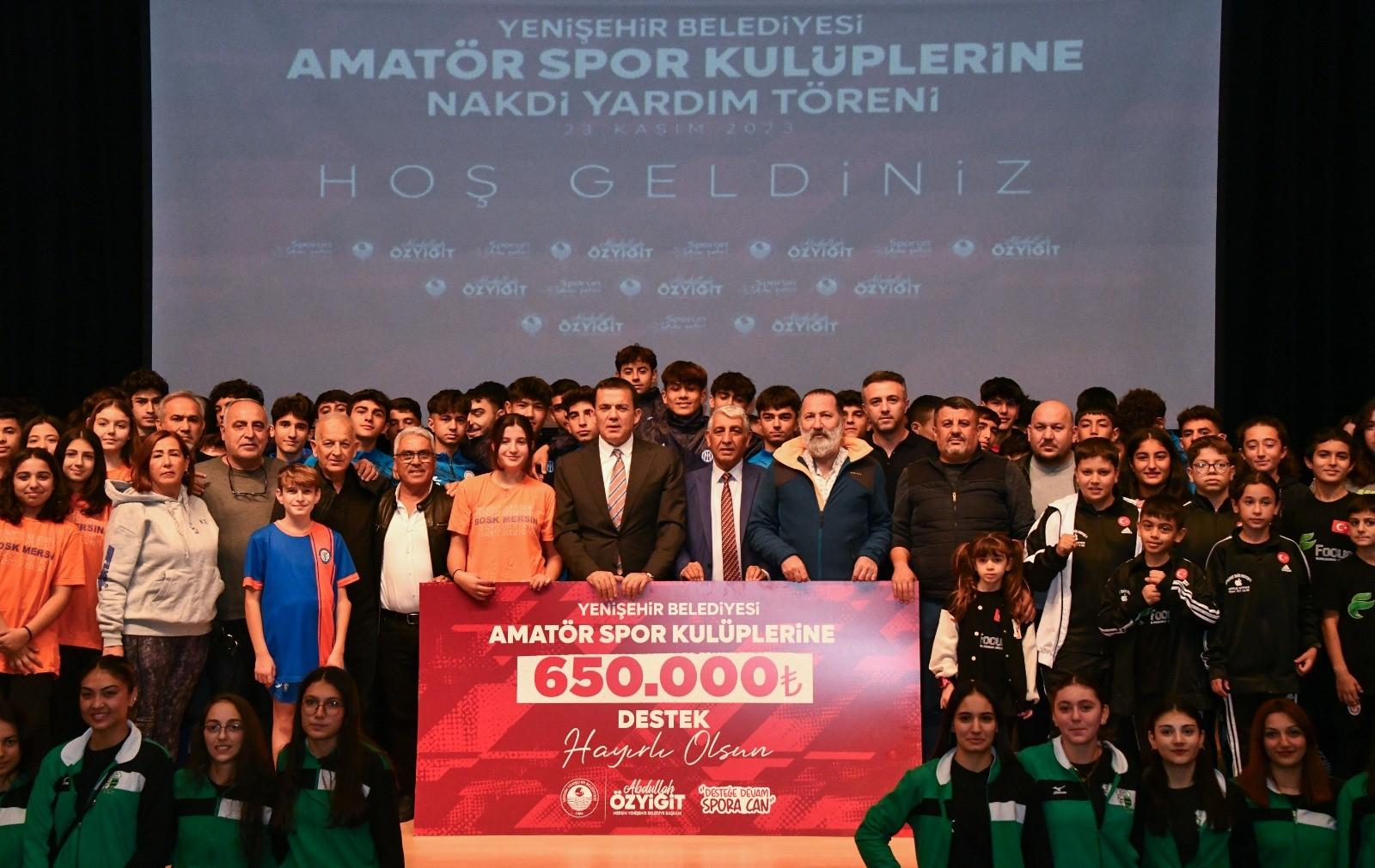  Yenişehir Belediyesinden 51 amatör spor kulübüne 650 bin TL destek