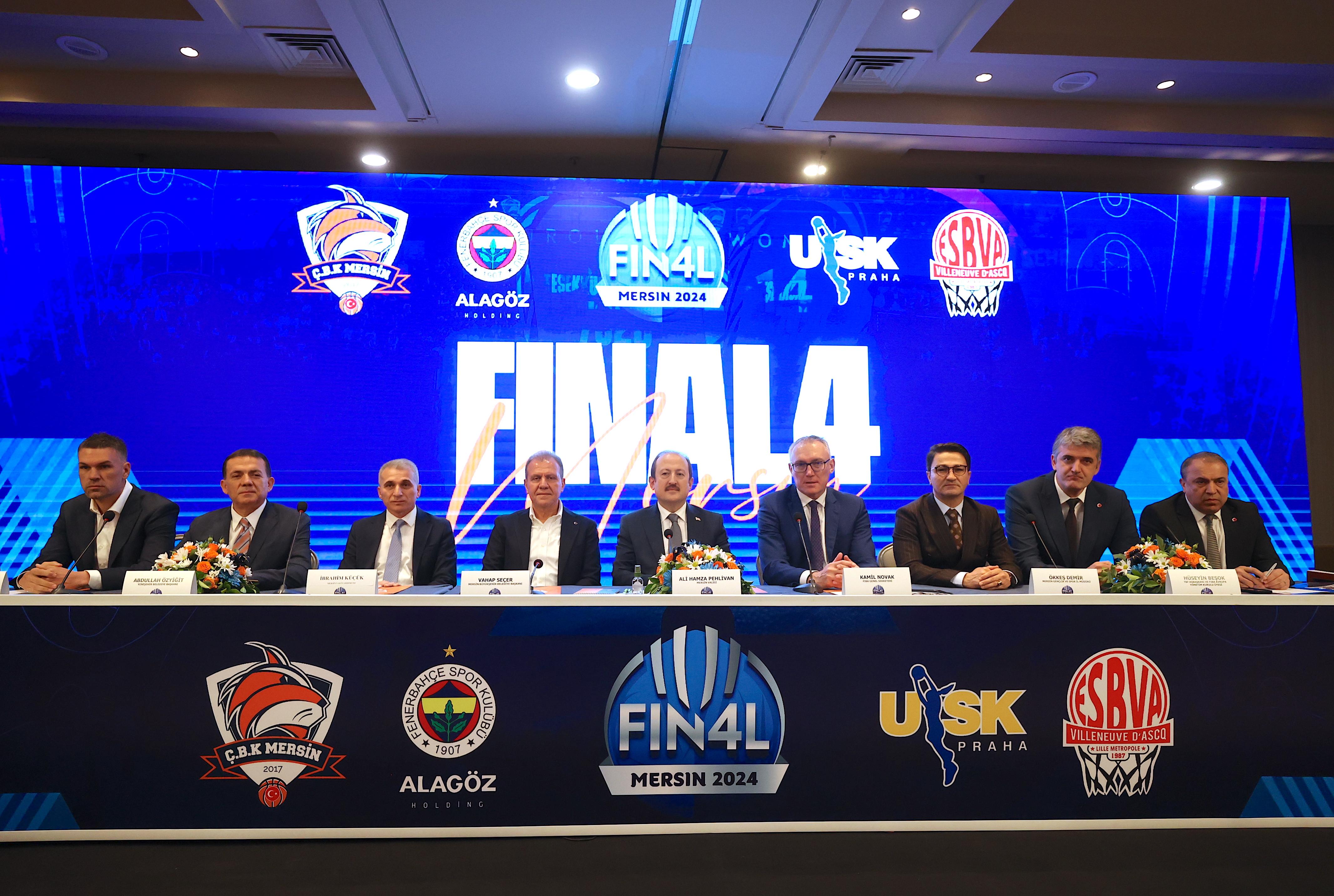 MERSİN'DE BASKETBOL FIBA KADINLAR AVRUPA LİGİ DÖRTLÜ FİNALİ BAŞLIYOR